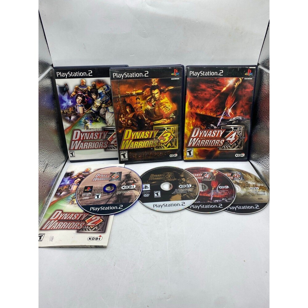 Dynasty Warriors 2, 3, 4, and 5 for PlayStation 2 (4 game bundle) ps2